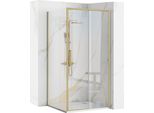 Cabina Doccia Angolare Rea Rapid Slide Brush Gold 110X80