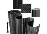 Clanmacy Pvc Privacy Screen Schermo Privacy Per Recinzione Balcone Grigio 160X300Cm Stabile Forma A W