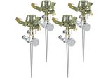 Irrigatore Circolare Brandson 4X A Intervalli, Irrigatore Per Prato A Pulsazione, Irrigatore A Impulsi A 360°, Per Superfici Fino A 450 M², (1-St), Irrigatore Per Prato, Portata 12 M, Compatibile Gardena