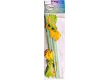 Campanellino - Cannucce Monouso Da 6 Pezzi SG34585 (Taglia Unica) (Verde/Giallo)