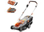 Rasaerba Elettrico Fuxtec E2RM37 A Batteria 40V (2X20V) - Larghezza Di Taglio 37Cm, Altezza Di Taglio Variabile, Senza Fili (Batteria Li-Ion & Caricabatterie Inclusi)