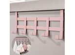 Dekazia® Appendiabiti Da Porta Per Appendere Rosa | Appendiabiti Da Porta Camera Dei Bambini Ganci Per Cappotti Colorati Ganci Da Porta Gancio Da Porta Binario Interno Porta Appendiabiti Da Porta