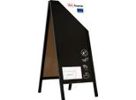 Allboards Lavagna Nera Da Gesso Con Cavalletto Bifacciale 150X61 Cm Colore Nero