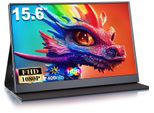 Monitor Portatile, 15.6 Pollici Schermo Portatile, 1920X1080 Fhd, Portable Monitor Con Mini HDMI/USB-C, Per Laptop, Pc, Mac