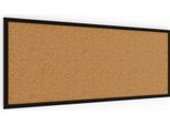 Bacheca In Sughero 100X40 Cm Cornice In Legno Nera