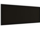Bacheca In Sughero Nero 100X40 Cm Cornice In Legno Nero