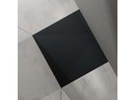 Doporro Piatto Doccia Rettangolare 90X100 Cm In Resina Minerale Antracito Effetto Pietra, Ultrasottile H 3 Cm, Scarico Laterale Con Piletta Inclusa šC Geoma07