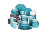 Set Di Stoviglie In Vetroceramica, Adatto Al Microonde, Lavabile In Lavastoviglie, 16/32/48 Pezzi, 48 Pezzi