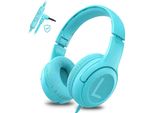 Bambini, Cuffie Per Bambini Con Cavo E Microfono, Cuffie Over Ear Per Bambini 85/94Db Limitatore Di Volume, Suono Stereo, Pieghevoli, Regolabili, Condivisione Audio