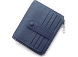 Donna Uomo Piccolo Portafoglio In Vera Pelle Portafoglio Con Protezione Rfid Per Carte Di Credito Con Tasca Portamonete, Mini Portafoglio Uomo 14 Portafoglio Slim Confezione Regalo