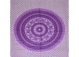 Sarong Pareo Gonna Avvolgente Telo Mare Stola Scialle Sciarpa Costumi Da Bagno 140X120 Cm, Viola