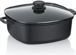 Casseruola, 6,0 L, Con Coperchio, Nero, Rivestimento Antiaderente, Senza Pfas/Ptfe, In Alluminio Fuso - Kela | Atura