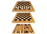 Gotel Got B10A1 3In1 Set Di Giochi Di Scacchi, Dama E Backgammon