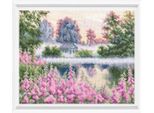 Kit Punto Croce Contato Rto "Nebbia Rosa"", 30,5X24,5 Cm"