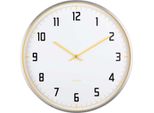 Karlsson Sports, Orologio Da Parete, Rotondo, Bianco, Giallo, Alluminio, Batteria