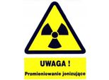 Attenzione Radiazioni Ionizzanti - Cartello 225X275 Cartello Di Avvertimento Segnale