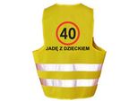 Guido Con Il Mio Bambino - Gilet Di Avvertimento Stampato Regalo Riflettente