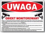 Attenzione Struttura Monitorata Rodo Scheda 250X350 Cartello Informativo Sulla Salute E La Sicurezza