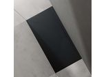 Doporro Piatto Doccia Rettangolare 70X140 Cm In Resina Minerale Antracito Effetto Pietra, Ultrasottile H 3 Cm, Scarico Laterale Con Piletta Inclusa šC Geoma07