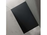 Doporro Piatto Doccia Rettangolare 100X160 Cm In Resina Minerale Antracito Effetto Pietra, Ultrasottile H 3 Cm, Scarico Laterale Con Piletta Inclusa šC Geoma07