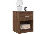 Vidaxl Comodini 2 Pezzi Con Cassetto Effetto Rovere 40X34X50 Cm