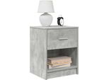 Vidaxl Comodino Con Cassetto In Cemento Grigio 40X34X50 Cm