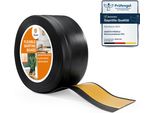 Quest Battiscopa In Pvc 100X25Mm, 15M, Autoadesivo, Battiscopa Morbido, Flessibile, Nero
