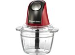 Russell Hobbs 27130-56 Tritaverdure Elettrico 0,5 L 200 W Nero, Rosso, Trasparente