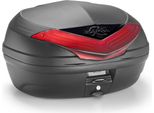 Bauletto Monolock Kappa K466 Urban Nero Rosso 46L