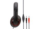 Antiviolence Computer Headset Portable Stereo Volume Control KopfhöRer FüR Pc Laptop Mit Mic SY722MV Schwarz Nicht Leuchten KopfhöRer Packa