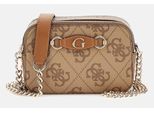 Guess Izzy 4G Logo Mini Crossbody In Marrone Beige Per Le Donne - 20 X 13 X 8 Cm / Marrone Beige