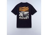 Maglietta Napapijri Uomo Blu Cotone : Taglia - Xxl Taglia: Xxl