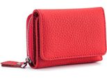 Piccolo Portafoglio Da Donna Con Tasca Portamonete E Protezione Rfid, Mini Portafoglio In Vera Pelle Porta Carte Di Credito Per Donne Ragazze - Rosso, Compatto, Sicuro, Elegante