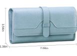 Sendefn Portafoglio Da Donna Grande In Pelle Con Blocco Rfid, Numerosi Scomparti Per Carte E Zip, Elegante Portafoglio Grande Da Donna