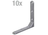 Alberts 858605 Staffa Decorativa, Goffrata, Alluminio Grigio Plastificato, 130 X 130 X 21 Mm, Set Da 10