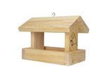 Mangiatoia Per Uccelli In Legno Tipo Eco Mkw - Stabile Nido Per Uccelli Selvatici E Da Giardino - Casetta Per Uccelli In Legno Dolce