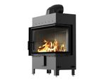 Caminetto In Acciaio Kratki Lucy Destro 14 Kw Ø 200 Nero Thermotec