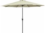 Ombrellone Marbueno Acciaio 8 Montanti D270 Cm Poliestere Beige Giardino 10483