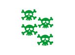 Adesivo Adesivo Cranio Riflettente Verde