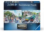 Puzzle Ravensburger 2X500 Patrimonio Ferroviariobeschdigt