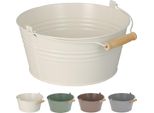 3X Vaso Di Fiori Con Manico Fioriera Balcone Vaso Appeso Ø22Xh10Cm
