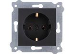 Presa Di Terra Schuko 2P+T Nero Metallizzato 237/14E Exen