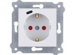 Presa Di Terra Schuko 2P+T + Usb Tipo C Bianco 274/01E Exen