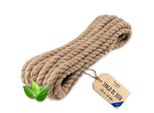 Creative Deco Corda Di Iuta 20M | Spessore 14Mm | Corda Intrecciata Per Fai Da Te, Giardinaggio, Progetti Artistici, Tiragraffi Per Gatti