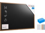 Lavagna Nera Da Gesso Resistente All'acqua In Cornice Di Legno 180X120 Cm