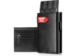 Custodia Per Passaporto Da Uomo In Pelle Sottile Con Tasca Portamonete Custodia Per Carte Di Credito Piccolo/Mini Portafoglio Porta Carte Di Credito Con Protezione Rfid