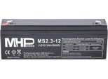 Mhpower MS2.3-12 Batteria Al Piombo Agm 12V/2.3Ah, Faston F1 - 4,8 Mm; MS2.3-12