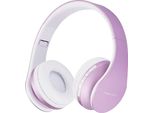 Cuffie Bluetooth Sopra L'orecchio, Cuffie Senza Fili, Hifi Stereo, Cuffie Pieghevoli Con Microfono, Cuscinetti Morbidi, Micro Sd/Tf, Radio Fm Android Ios