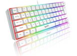 Tastiera Da Gioco Rgb, Mini Tastiera Portatile Compatta A 61 Tasti Con 11 Retroilluminazione Chroma Rgb, Keycap Flottante In Abs, Anti-Ghosting Completo, Usb
