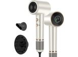 Asciugacapelli Display HD-LED Flusso D'aria 25M/S Per Un'asciugatura Rapida, 1000,00 W, Con Motore Brushless Silenzioso Da 110.000 Giri/Min 200 Milioni Di Ioni Negativi